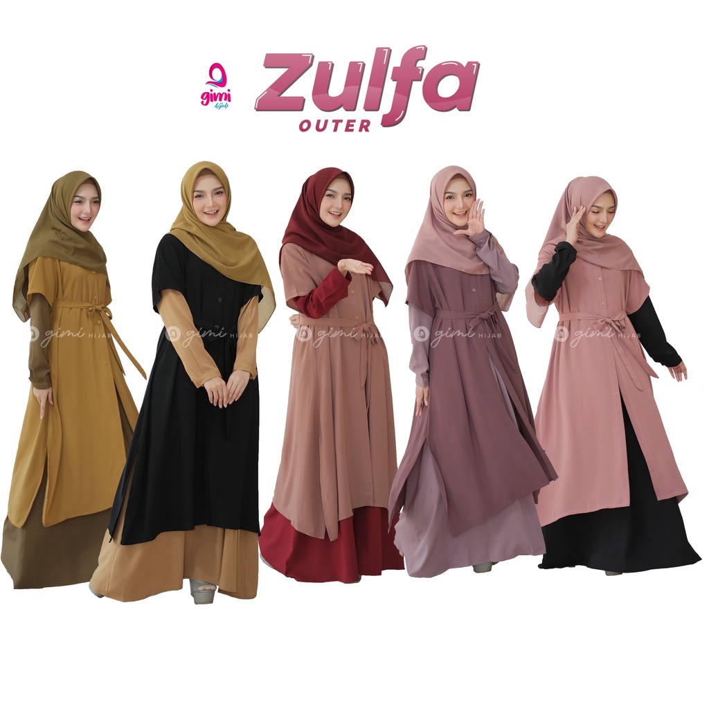Outer Zulfa by Gimihijab / Outerwear / Rompi Gamis / Blazer Dress Satuan