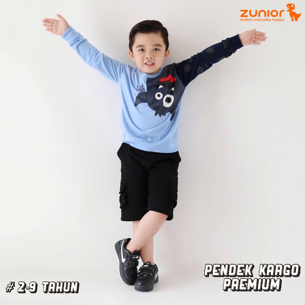 Celana PENDEK CARGO Anak by Zunior | DUO KRUCILS