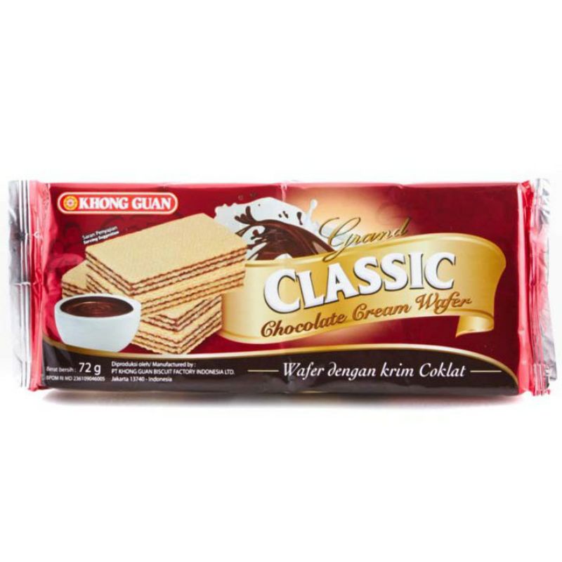 

Khong Guan Wafer Classic coklat 72g