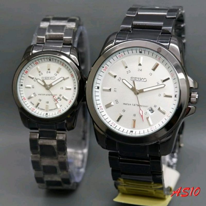 JAM TANGAN COUPLE SEIKO 5 PASANGAN JAM TANGAN STAINLESS BISA COD COUPLE SET