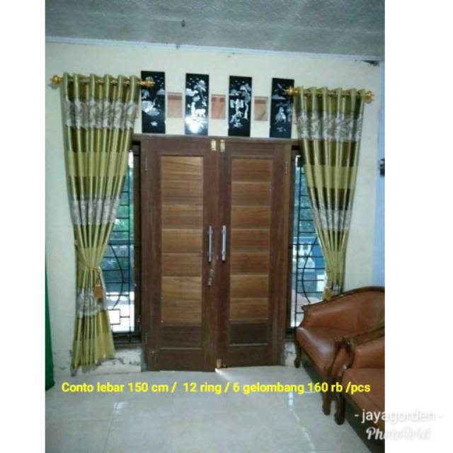 Gorden blackout import tulip L 150 cm x T 220 cm pintu jendela minimalis