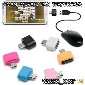 OTG MINI KONEKTOR HP PERSEGI MICRO USB NON KABEL