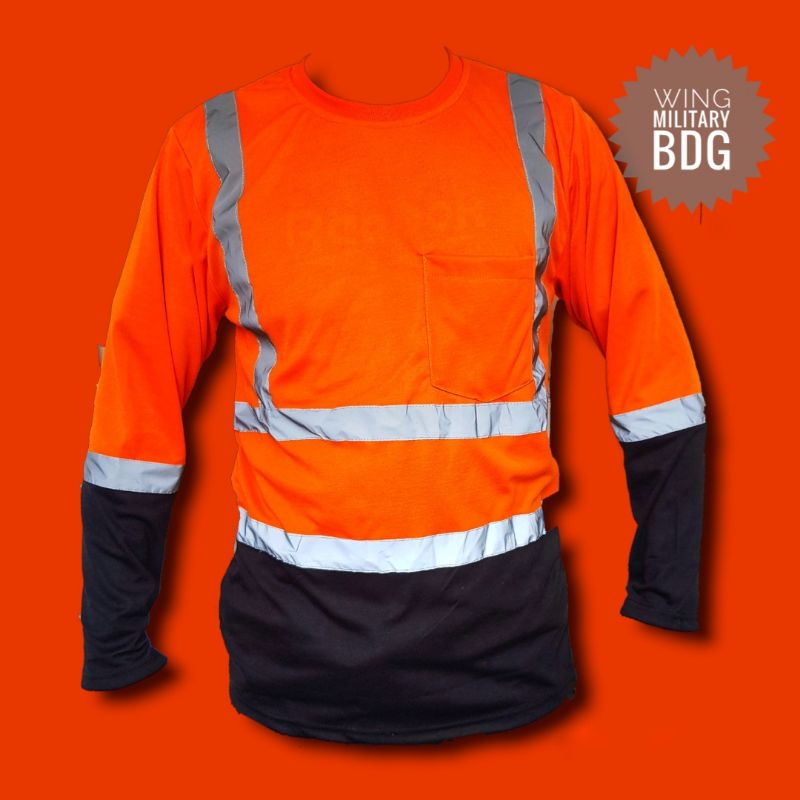 kaos safety proyek kombinasi scotlight cotton