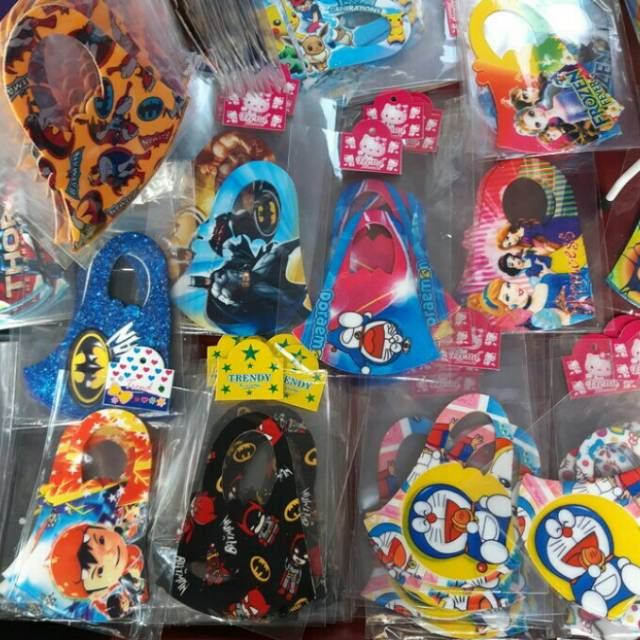 Masker scuba anak motif cewe cowo