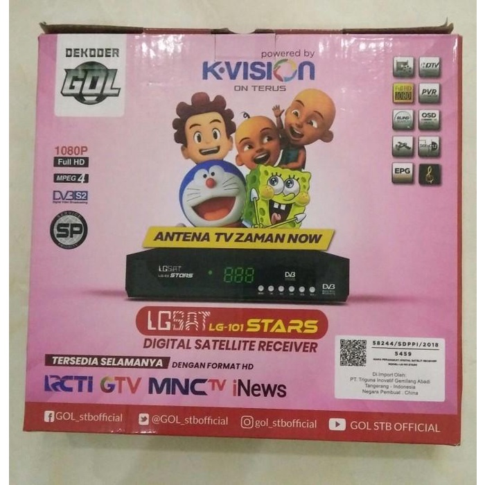 Receiver Lgsat Lg 101 Stars Hd Digital Satellite Receiver Lg-101