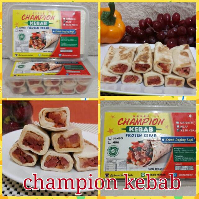 

KEBAB SAPI FROZEN KEJU PEDAS MINI HALAL MUI ISI 10 PCS.