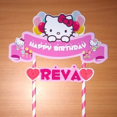 Cake topper karakter custom nama