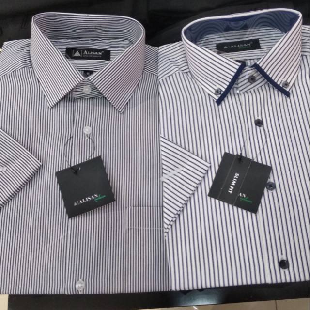 Kemeja motif ALISAN Lengan pendek