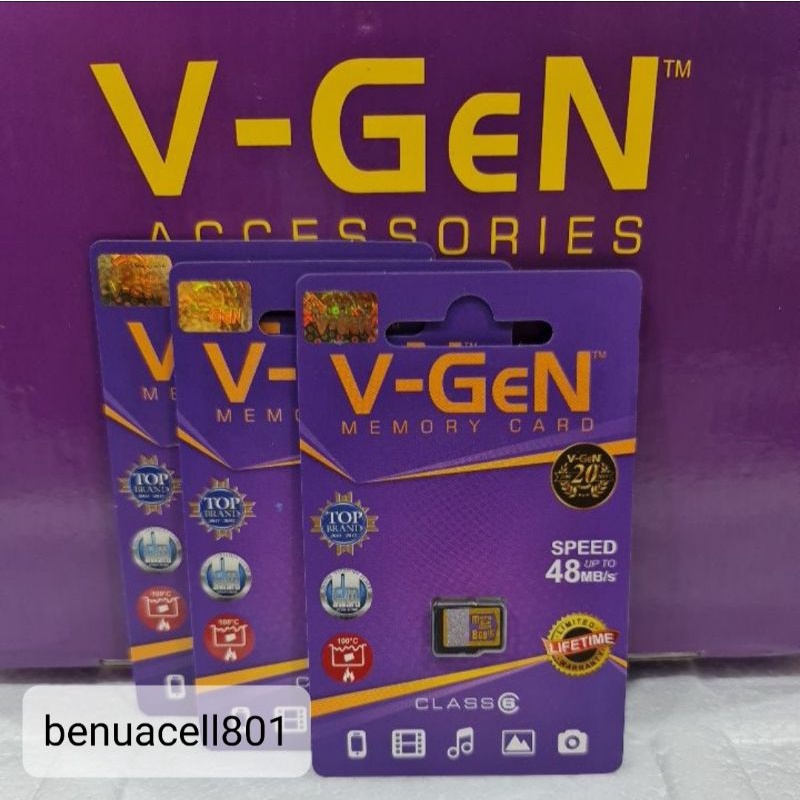 Memory V-Gen Micro SD V-Gen MMC V-Gen kartu memory V-Gen 8 GB Class 6 Original V-Gen