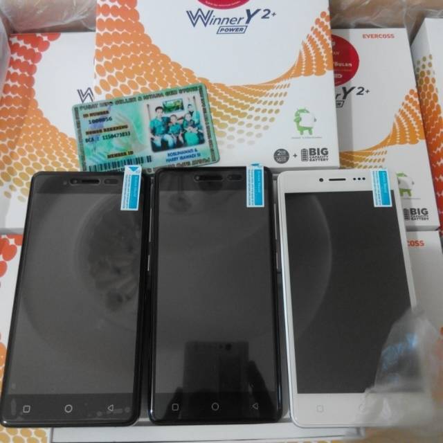 Evercoss R50A Winner Y2 plus power 2/16 GB, LCD 5 inch, batre 4350 mAh, baru, garansi resmi 1 thn