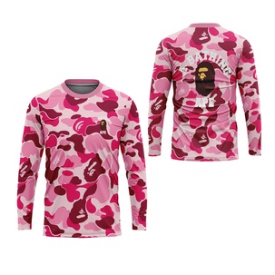 Utamamedia - Kaos Pria Lengan Panjang Tema A Bathing Ape Bape Kerah O-Neck FullPrint