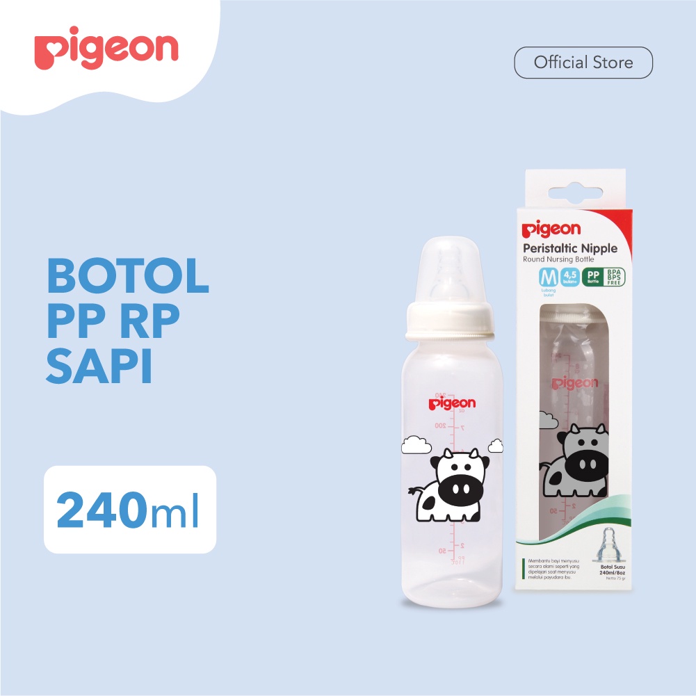 PIGEON Botol Susu PP RP 240Ml – Sapi