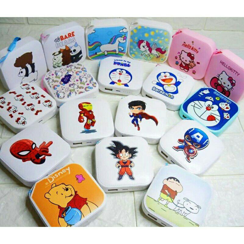 powerbank karakter lucu 8000 mah