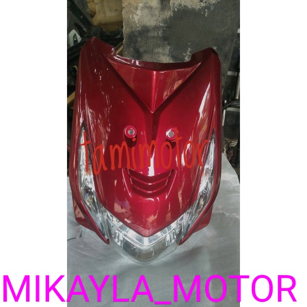 tameng depan beat karbu satu set lampu lampu depan beat karbu