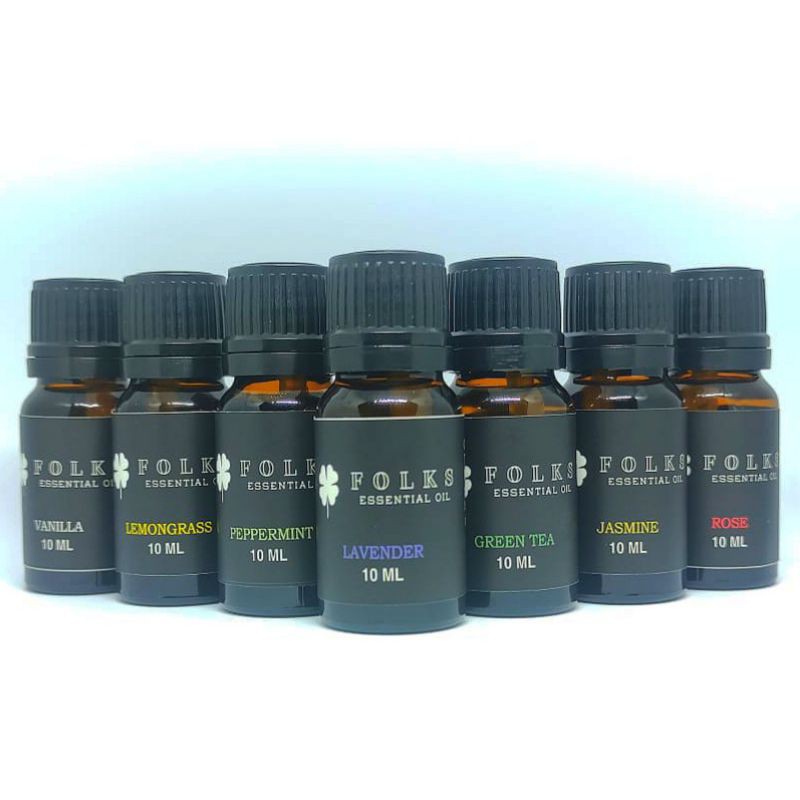 FOLKS Essential Oil PREMIUM 10ml - Aromatherapy For Diffuser ORIGINAL