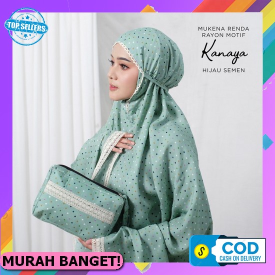 Rukuh Dewasa Jumbo Asifa Terbaru Bahan Katun Jepang Hijau Rukuh Terlaris Desain Adem Cantik Cewek Be