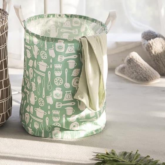 OS - C205- Keranjang Laundry Baju Kotor - Keranjang Box Laundry / / Laundry Bag Motif