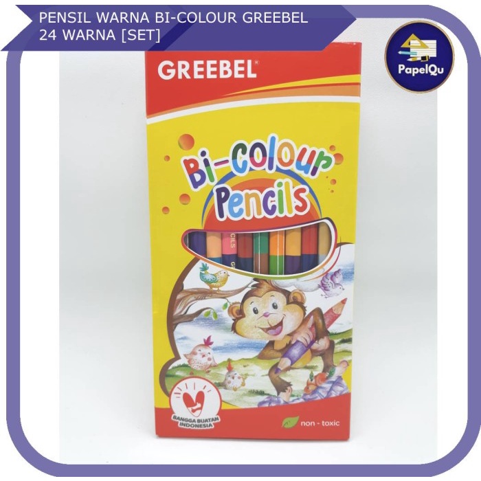 

Pensil Warna Bi Color Greebel MURAH ORI 24 Warna