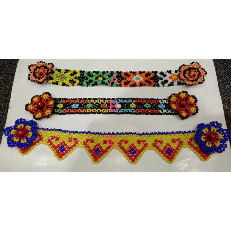 konektor masker hijab bahan dari manik handmade kalimantan