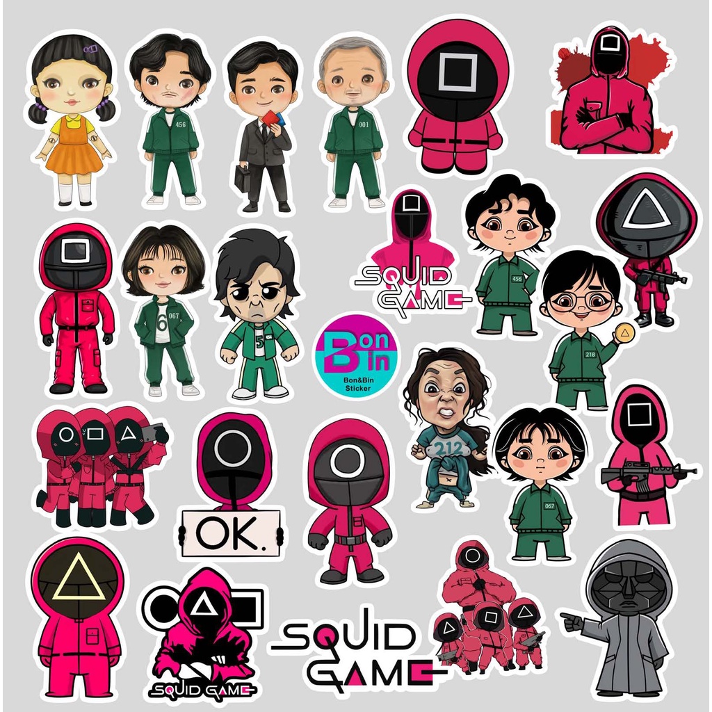 Squid Game - stiker anak