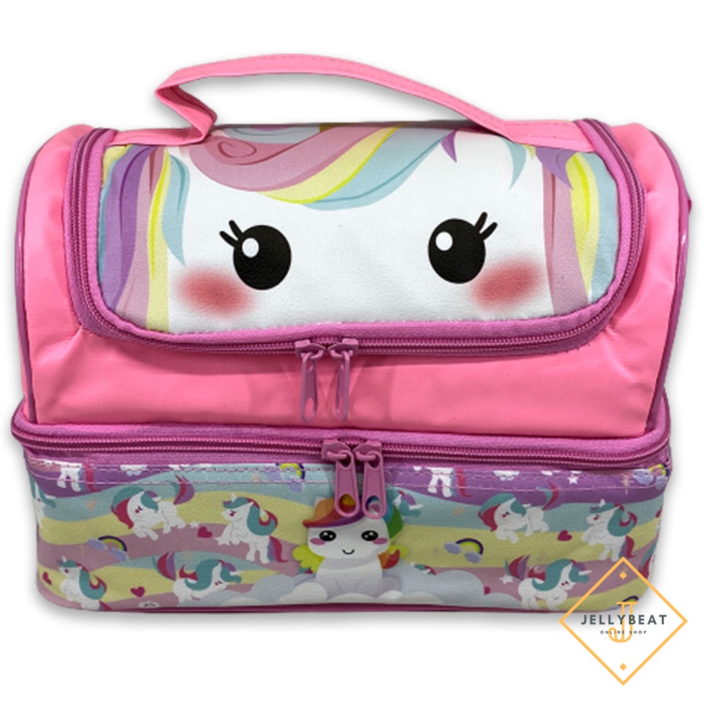 TAS BEKAL SUSUN MEDIUM UNICORN PINK C