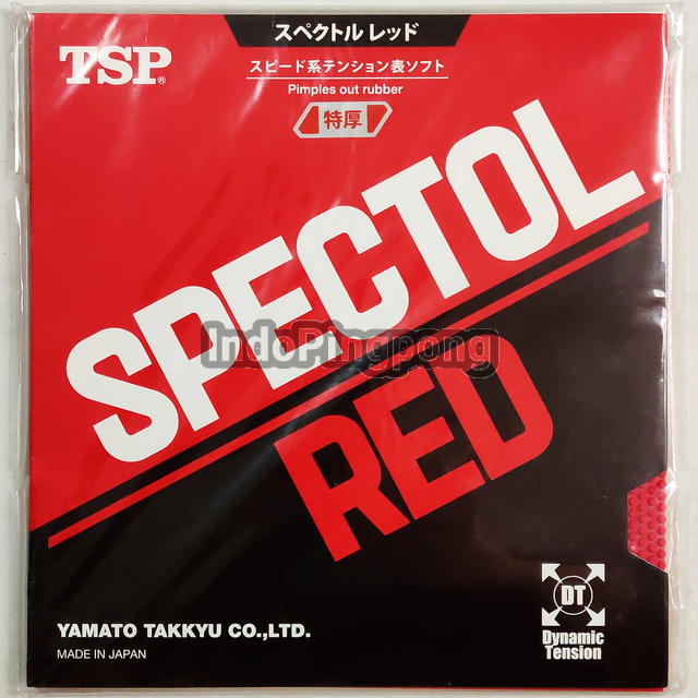 TSP Spectol Red 2.1 - Short Pips Karet Bintik Serang Pendek