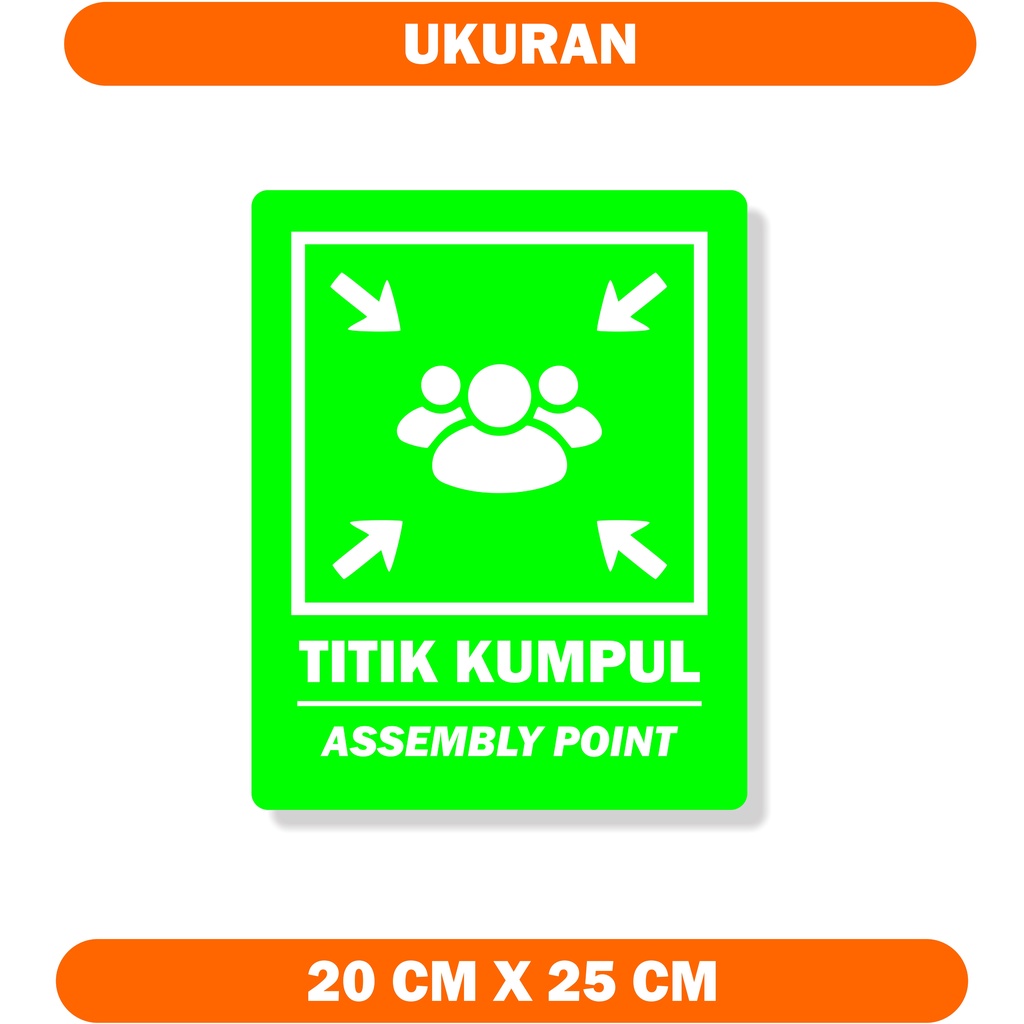 

Sign board/sign Akrilik TITIK KUMPUL/AWAS CCTV/TEMPAT WUDHU/