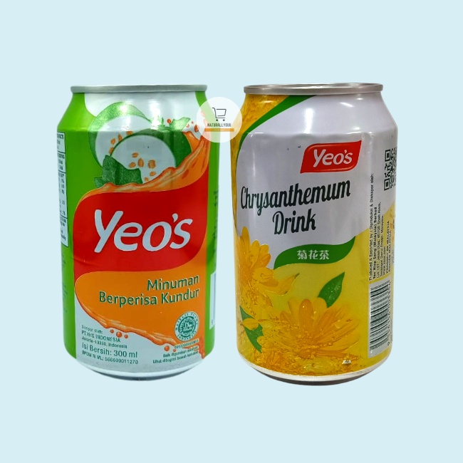 [3kaleng] Yeos Drink Chrysanthemum/Wintermelon Kaleng 300ml Teh Bunga Krisan/Kundur Yeo's