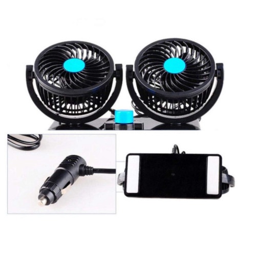 COD Kipas Angin Mobil VANSTAR V-303 Double-Headed Fan Kipas Ganda 24V-24V