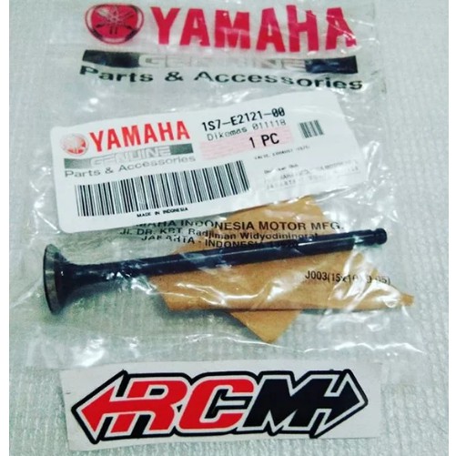 VALVE EXHAUST KLEP EX LUAR JUPITER MX VIXION R15 LAMA ORI ORIGINAL YAMAHA YGP ASLI 1S7-E2121-00