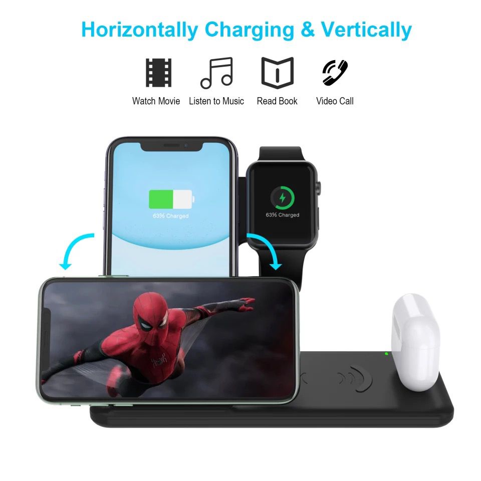 [RO ACC] W2 NANVAN 4IN1 WIRELESS CHARGER DOCK PREMIUM QUALITY