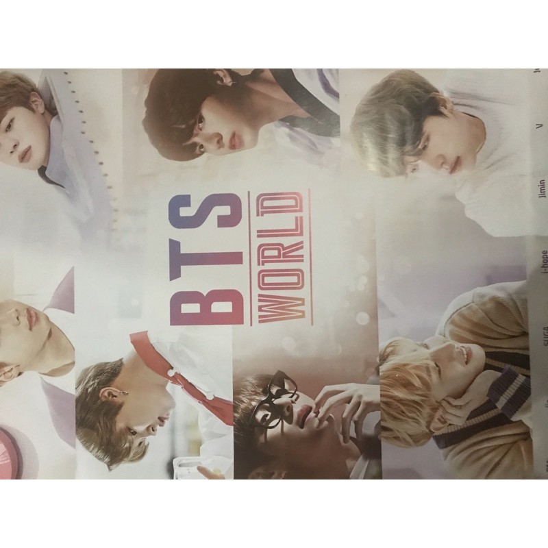 OFFICIAL POSTER BTS ALBUM BTS WORLD