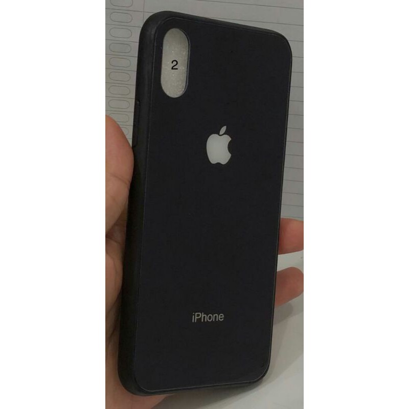 BACK CASE GLASS MACARON IPHONE X XS