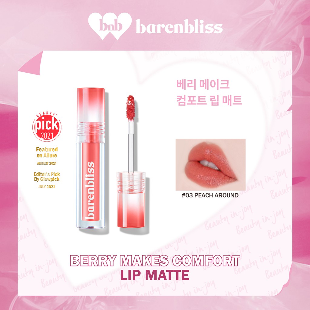 BNB barenbliss Berry Makes Comfort Lip Matte 03 Peach Around