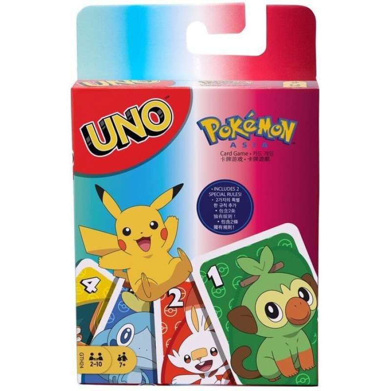 LIMITED EDITION UNO POKEMON CARD GAME - KARTU ORIGINAL UNO MATTEL