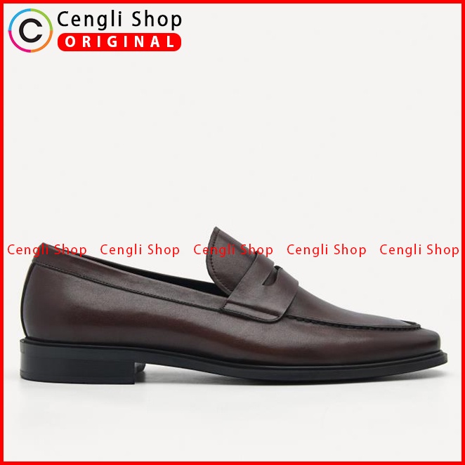 SEPATU FORMAL PEDRO PRIA ORIGINAL PANTOFEL KULIT ASLI COKLAT PM142