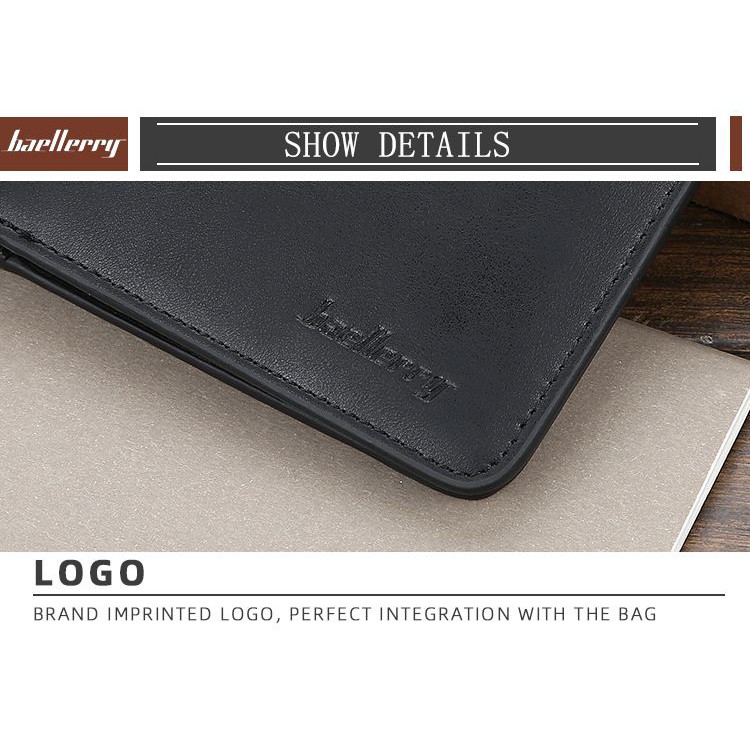 BAELLERRY D9152 Dompet Pria Bahan Kulit PU Leather Premium WATCHKITE WKOS