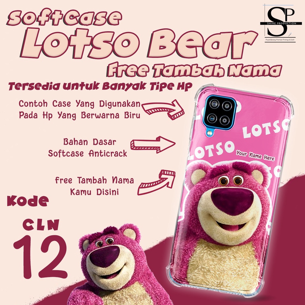 Softcase Lotso Bear For Iphone 6 7 8 PLUS X XS MAX XR 11 PRO MAX