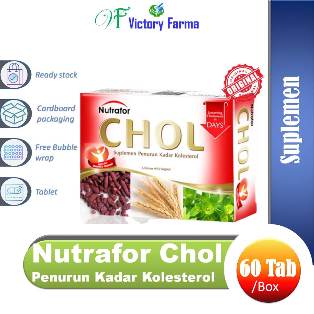 Nutrafor Chol Box 60 Kapsul / Obat Kolesterol