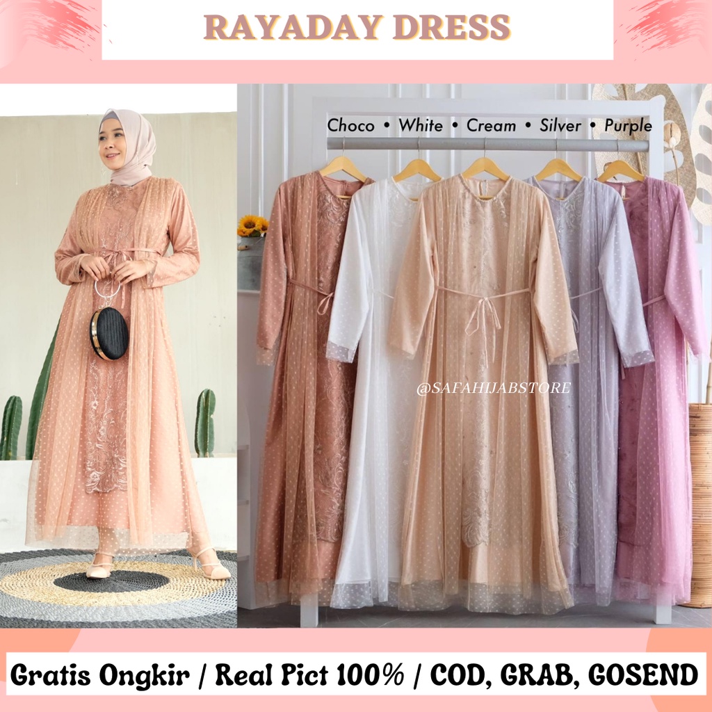 RAYADAY DRESS / DRESS SERAGAMAN / BRIDESMAID / LAMARAN / KONDANGAN