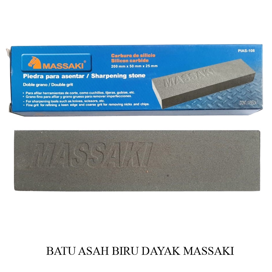 Batu asah Massaki Biru Dayak
