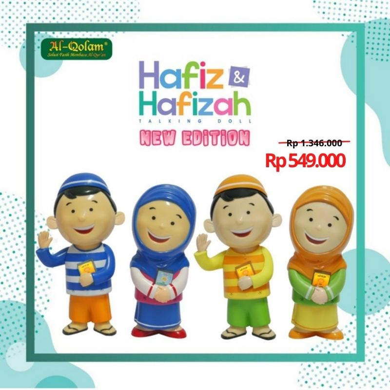 AL QOLAM Hafiz & Hafizah Talking Doll Boneka Pintar