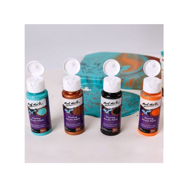 

MONT MARTE POURING ACRYLIC PAINT 1 SET 4 PCS x 60ml - SYMPHONY SERIES / CAT AKRILIK