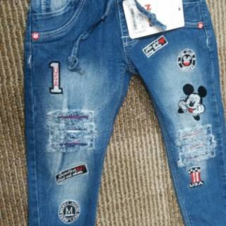  Celana  jeans  panjang pinggang karet anak  cewek Uk 3 7 th 