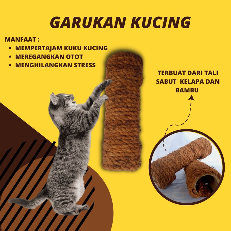 Mainan Kucing Garukan Kucing Cat Scratcher Pengasah Cakar Kucing