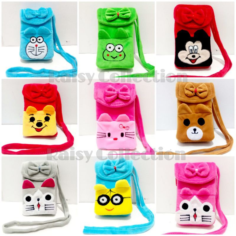 Tas hp slempang -Tas dompet karakter dompet wanita karakter dompet tas anak karakter