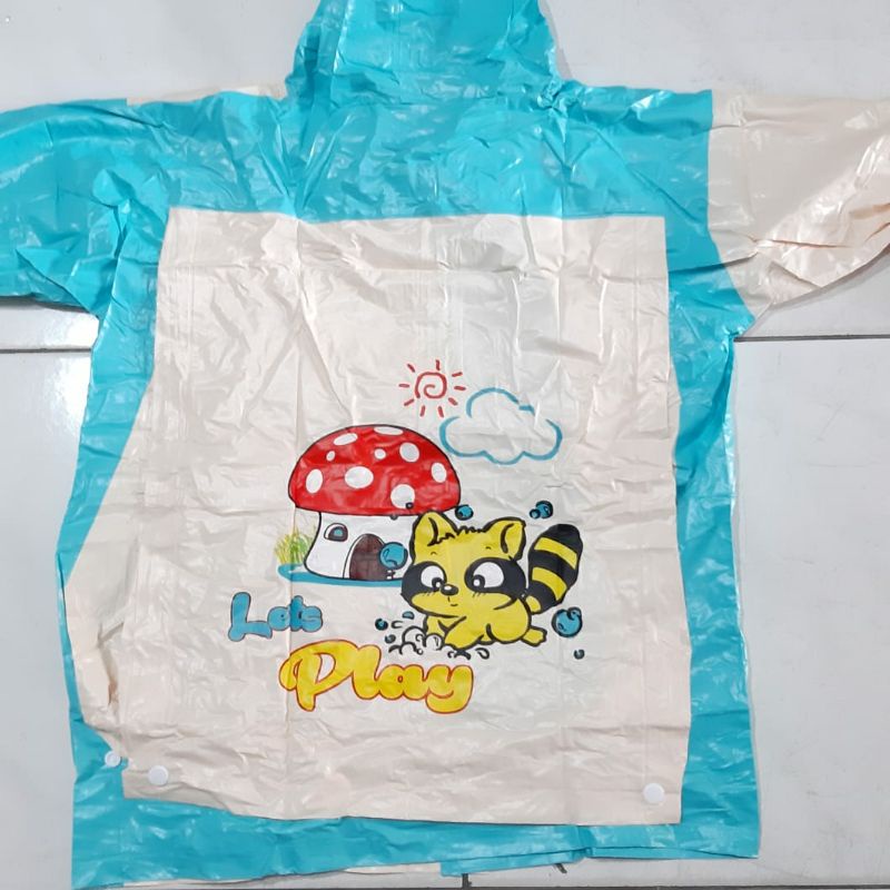 us/d 606 JAS HUJAN SETELAN BACKPACK UNTUK ANAK TANGGUNG