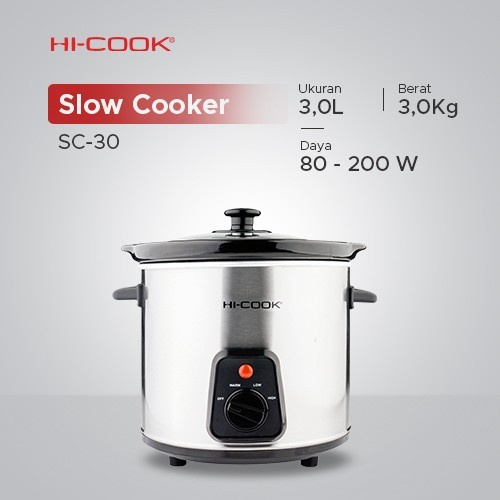 HI-Cook Slow Cooker SC-30 Kapasitas 3 Liter SC 30