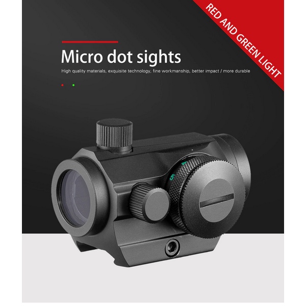 Gratis Ongkir Teropong Tactical Holographic Red Green Dot Sight Scope Project Picatinny Rail Mount 2