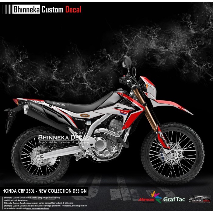 DECAL/STICKER HONDA CRF 250L HRC RED